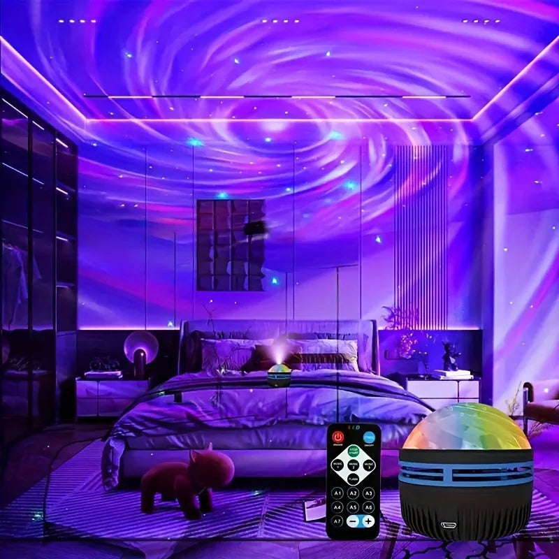 Sound Active Galaxy Projector Night Light | Create a Magical Atmosphere