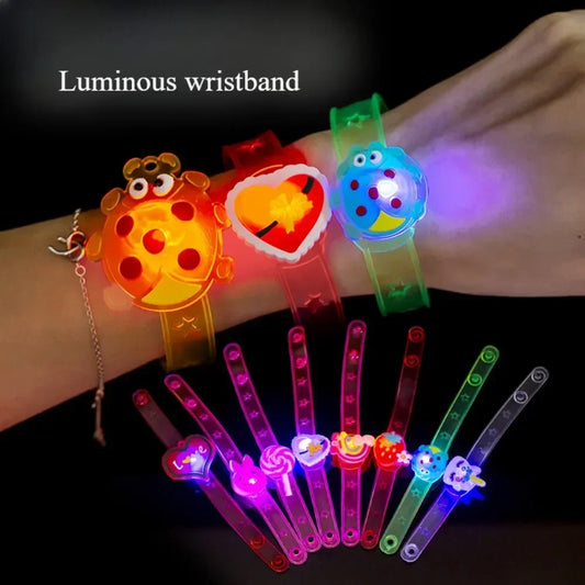 Creative Glow Bracelet – Light Up Cartoon Watch for Children's Parties