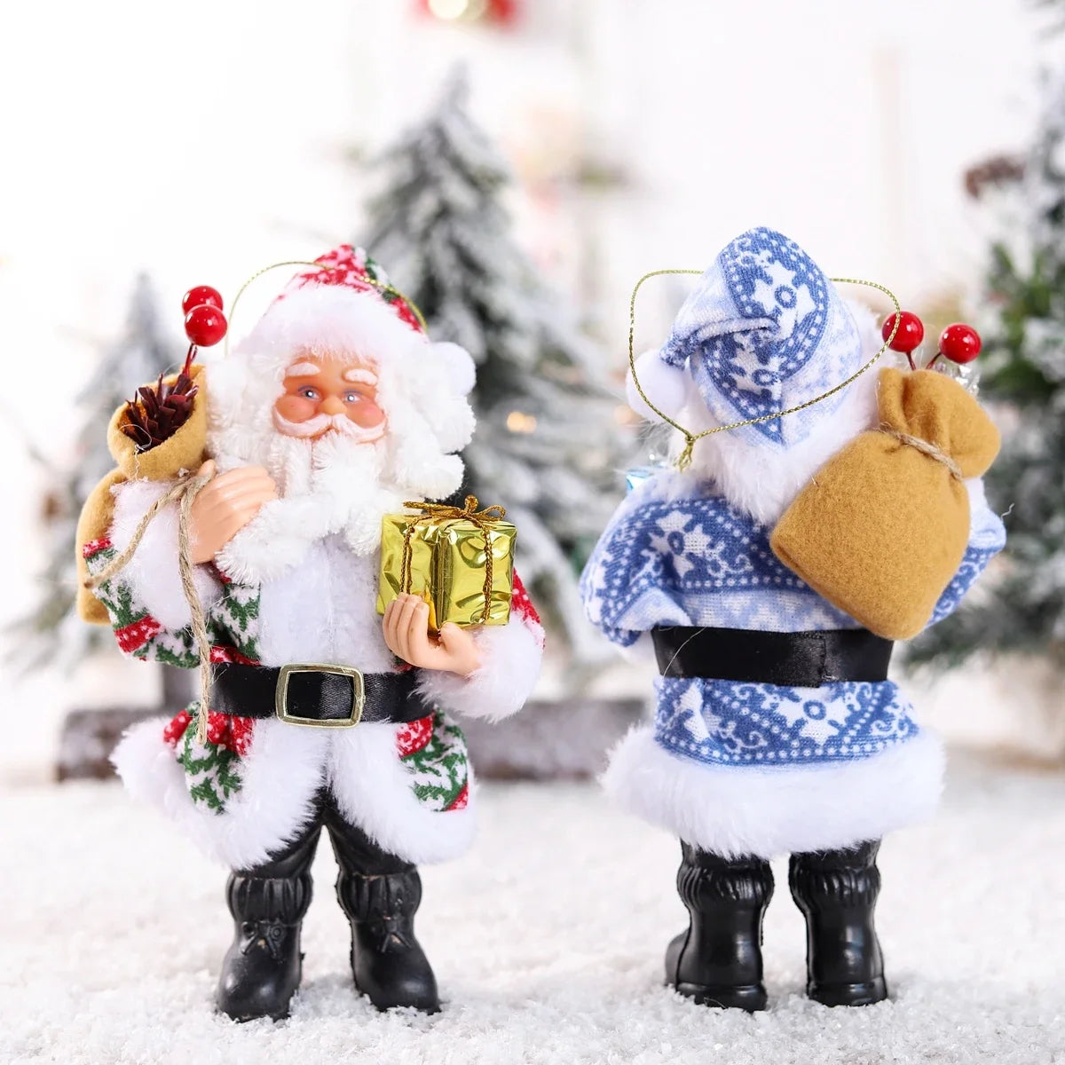 Christmas Decoration Standing Santa Doll - Festive Decor