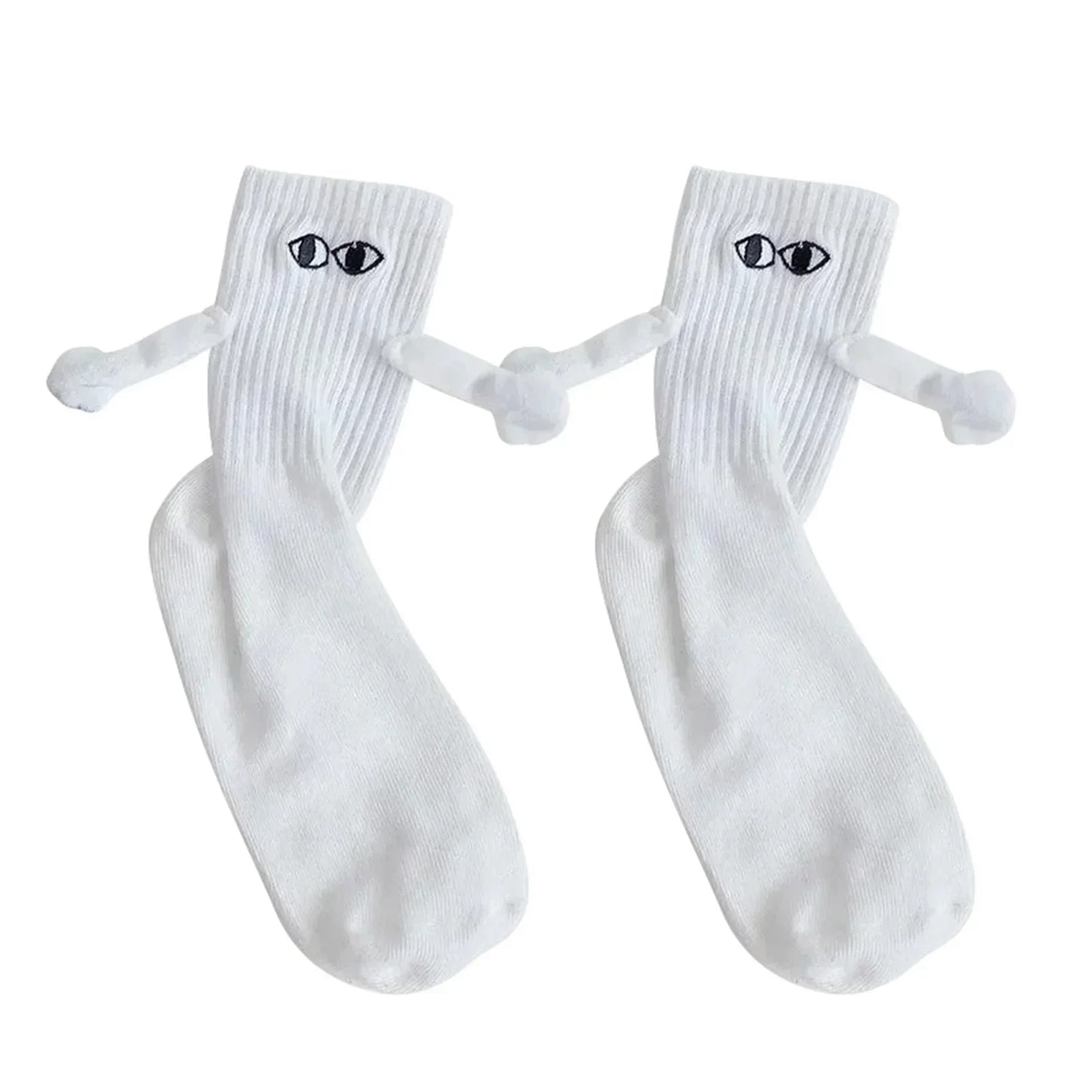 Personalized Magnetic Attraction Socks - 3D Holding Hands Design