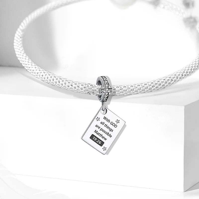 terling Silver Bible Beads - Create Personalized Jewelry for Gifts