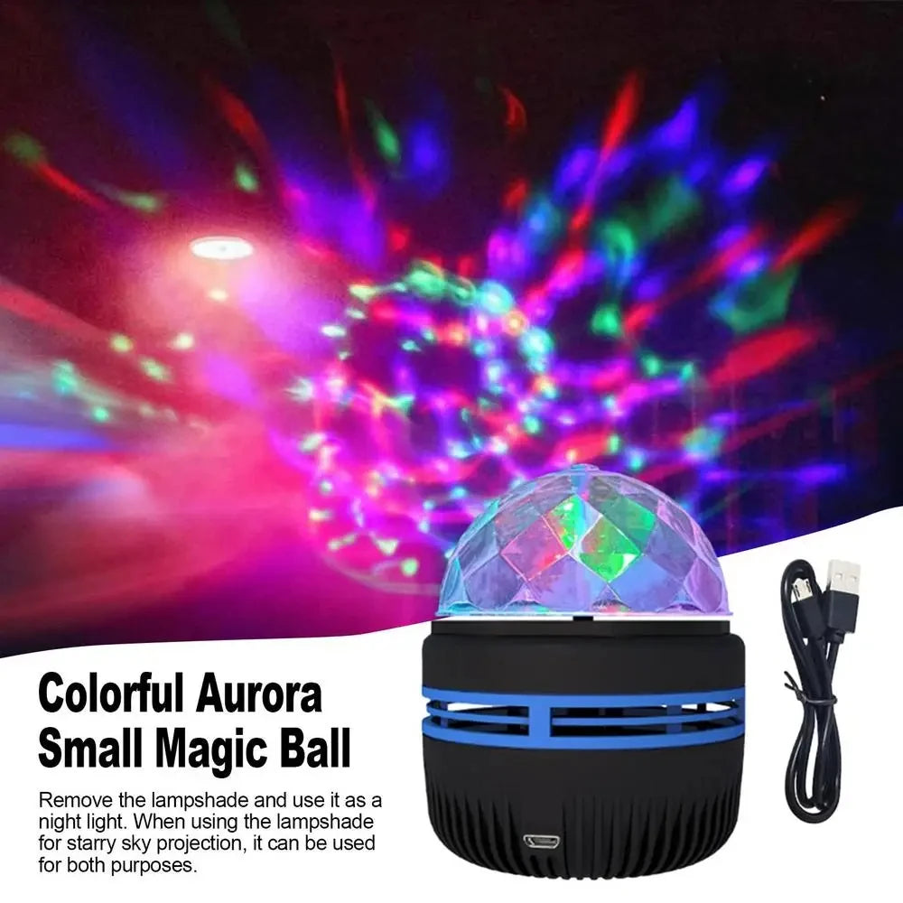 Mini Party Lamp USB LED Nightlights – Colorful Galaxy Projector for Home