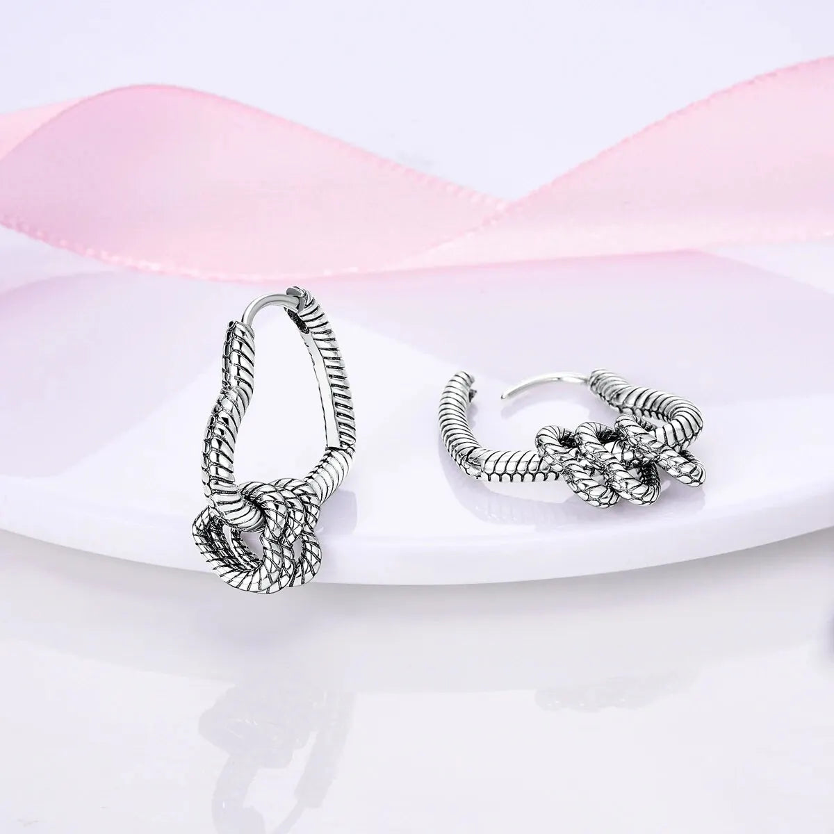 Trendy Silver Plated Hoop Earrings - Women’s Fashion Jewelry for Any Occasion