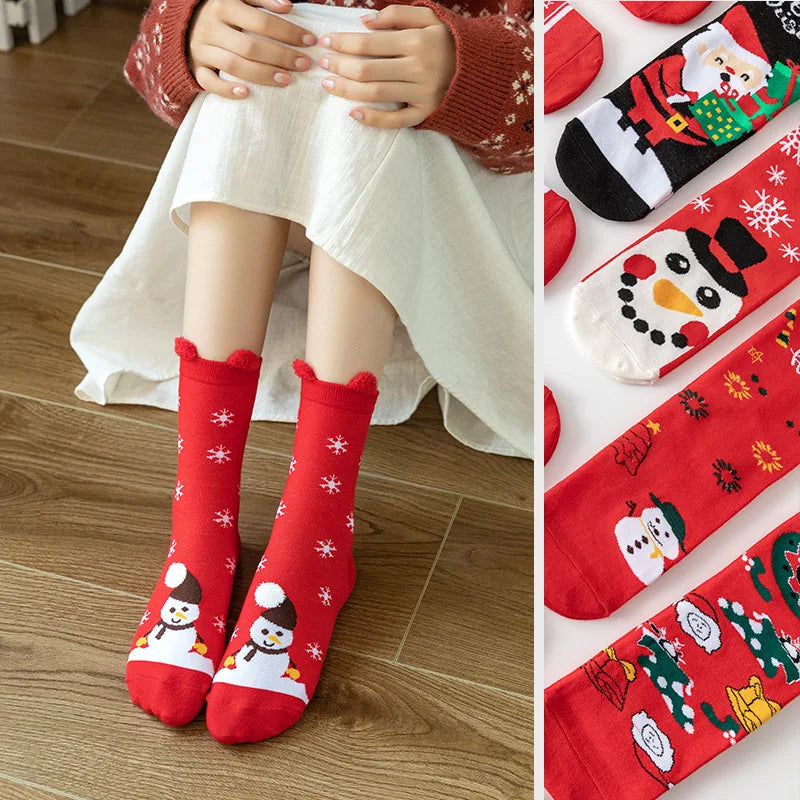 Xmas Cartoon Socks Ornaments - Perfect for Tree Decoration