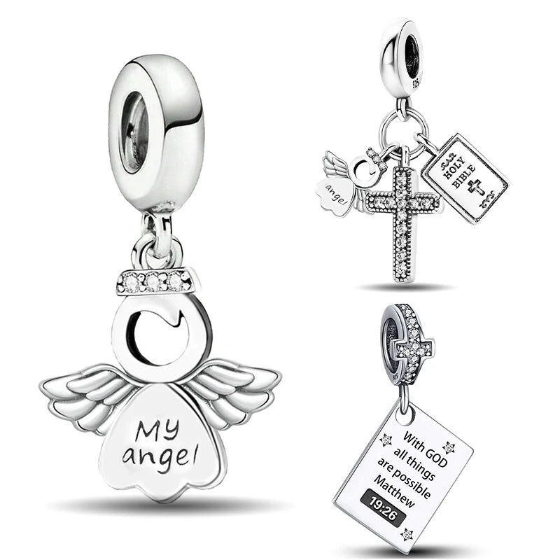 terling Silver Bible Beads - Create Personalized Jewelry for Gifts