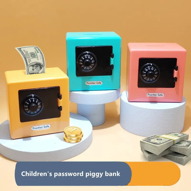 Kids Mini Bank Money Box – Password Protected ATM for Saving Cash & Coins