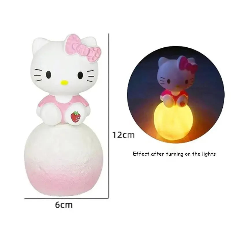 Anime Night Light Figures - Adorable Kuromi and Cinnamoroll Glow Toys