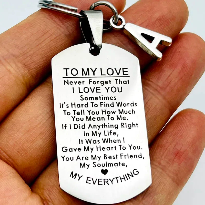 Romantic Keychain Gift for Him and Her | Perfect for Birthdays and Anniversaries