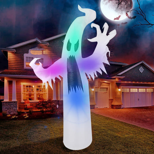 Inflatable 12FT Scary Ghost - Giant Halloween Yard Decoration