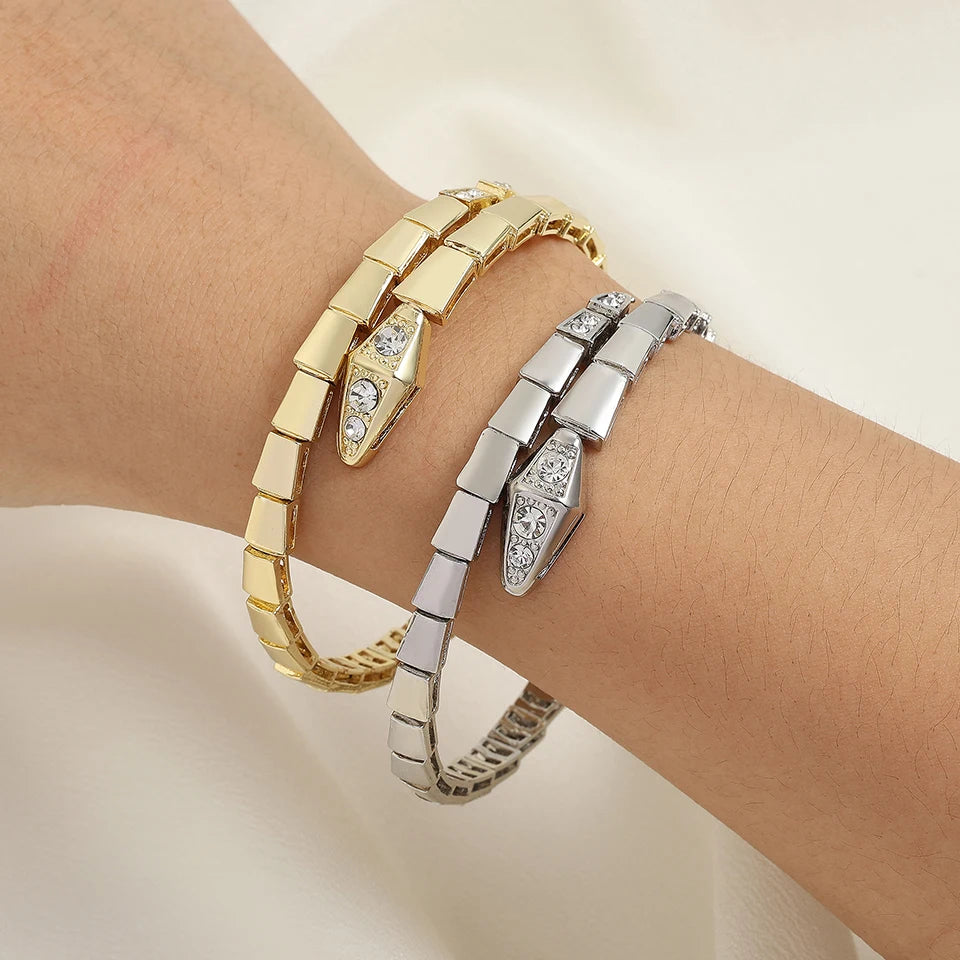 Fashionable Snake Bone Open Bracelet | Trendy Accessory for All Seasons