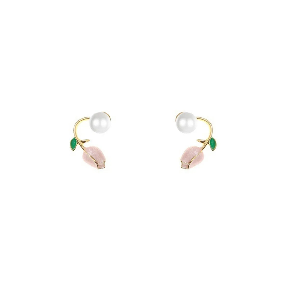 Tulip Flower Stud Earrings - Lightweight Summer Fashion Jewelry Gift