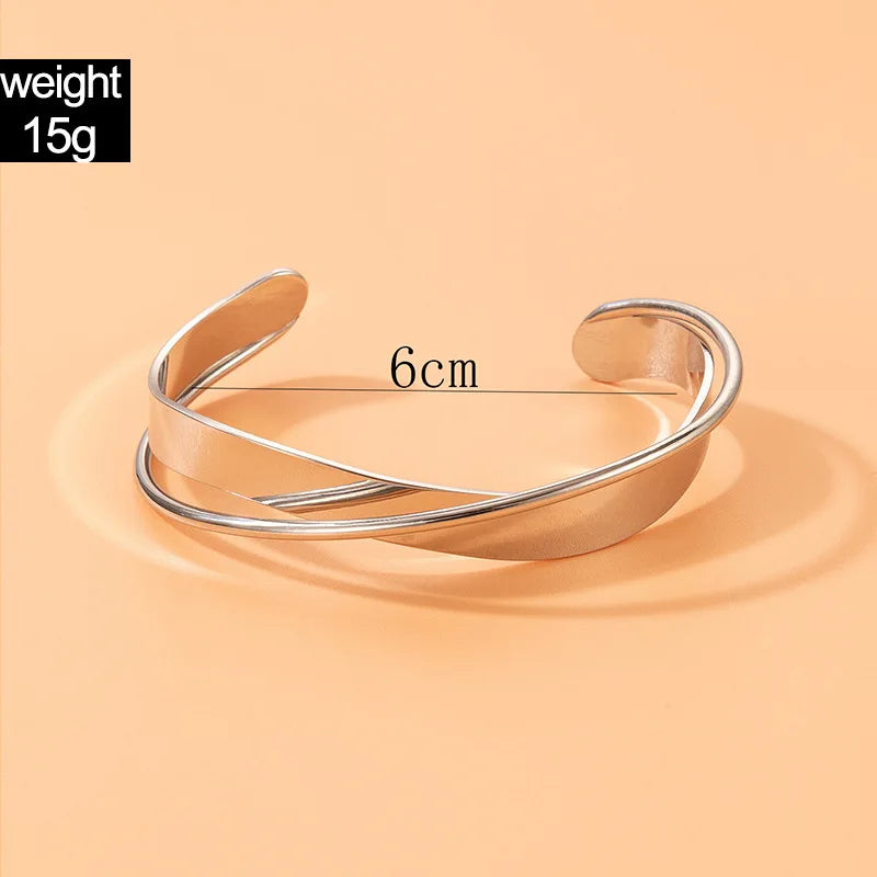 Beautiful Lovers Stainless Steel Bangles - Fashion Jewelry Gift for Women