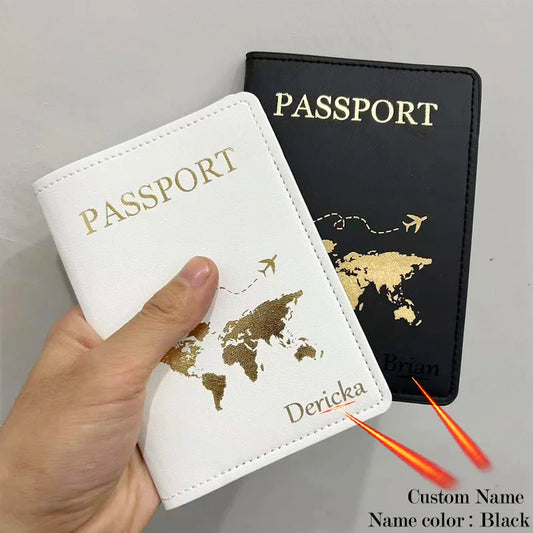 Personalized Couple Passport Covers - His & Hers Travel Essentials