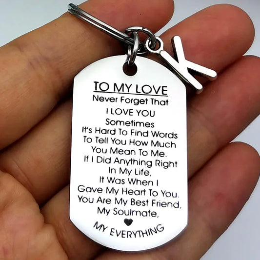 Romantic Keychain Gift for Him and Her | Perfect for Birthdays and Anniversaries