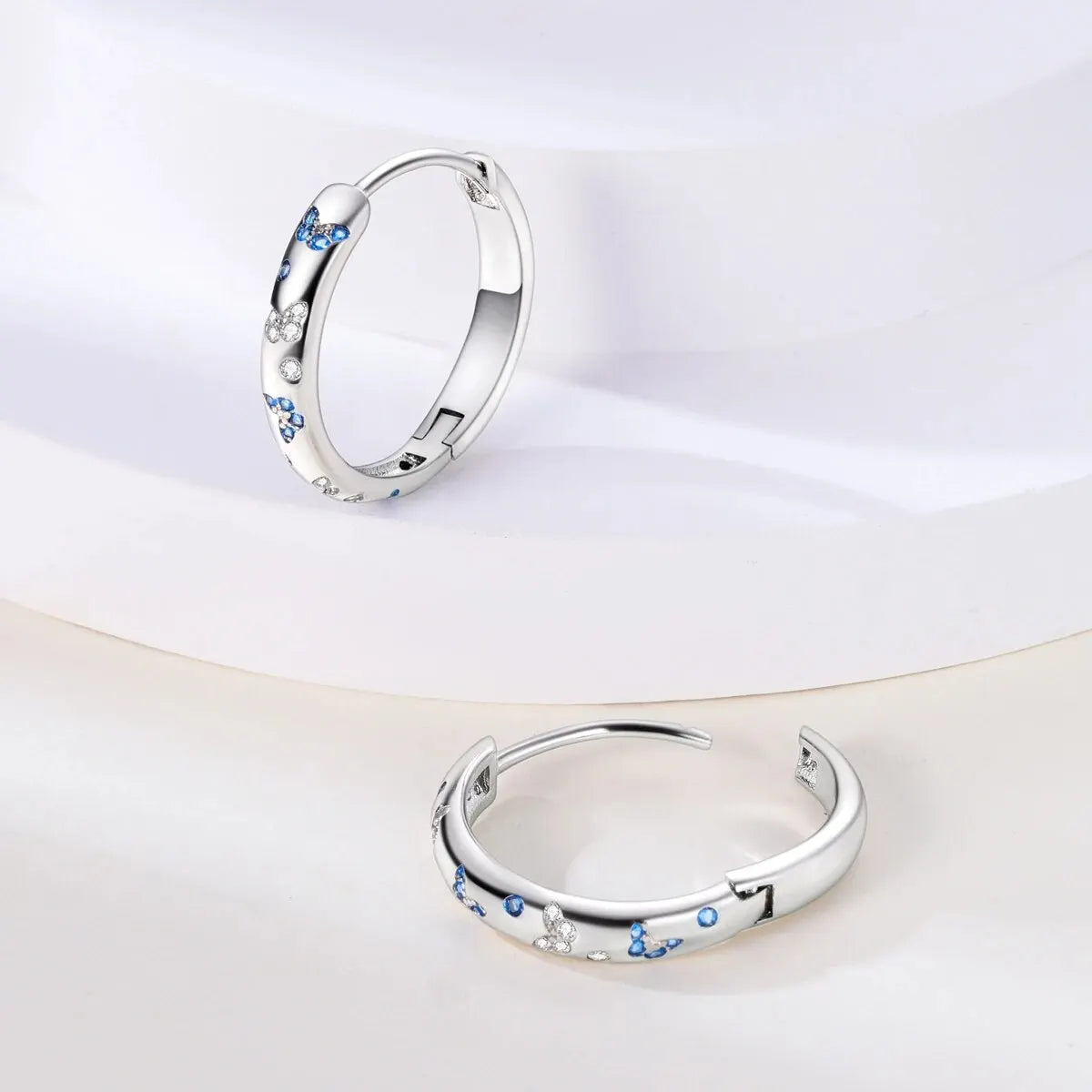 Trendy Silver Plated Hoop Earrings - Women’s Fashion Jewelry for Any Occasion