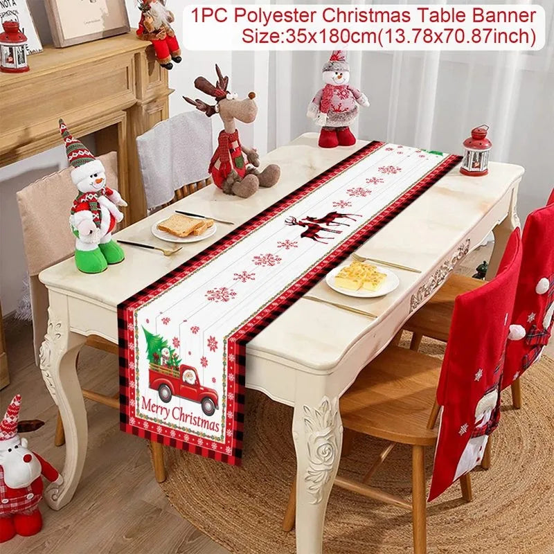 Decorative Xmas Table Runner - Perfect for Christmas Celebrations