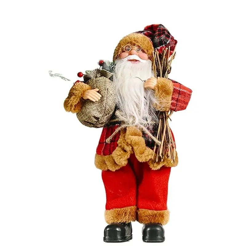 Christmas Decoration Standing Santa Doll - Festive Decor