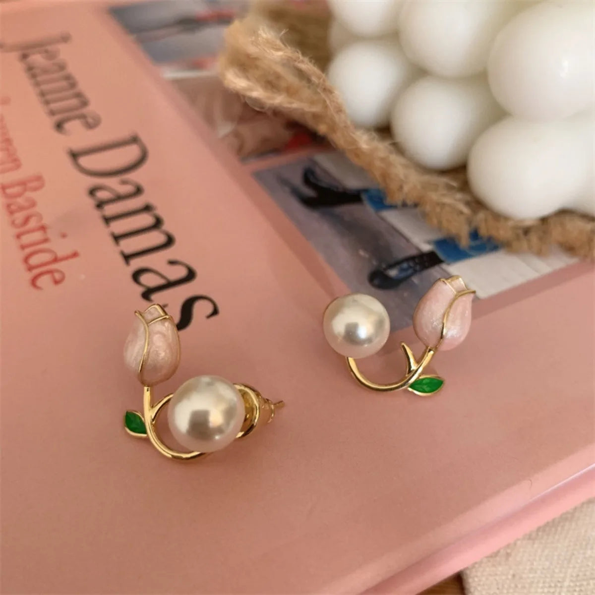 Tulip Flower Stud Earrings - Lightweight Summer Fashion Jewelry Gift