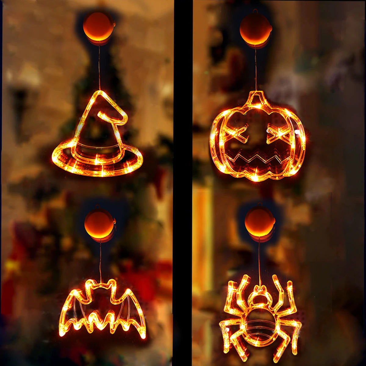 Halloween Decor Lights - Bat, Pumpkin, Spider for Home & Party