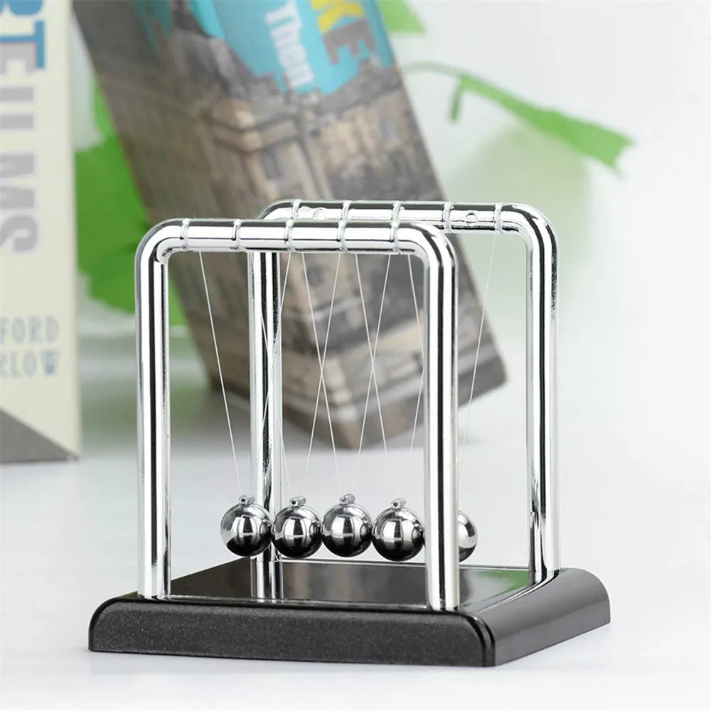 Stress Relief Newton’s Cradle - Steel Ball Pendulum Desktop Toy Gift