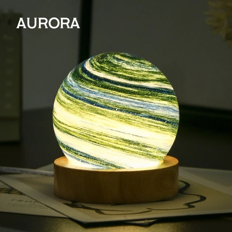 Unique 3D Moon Lamp with Wooden Stand – Ideal for Birthdays, Christmas, and Special Occasions