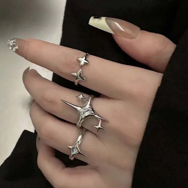 Vintage Irregular Cross Star Ring | Perfect Gift for Couples