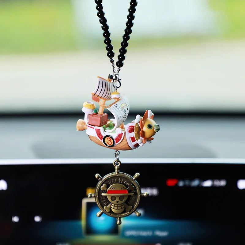 One Piece Car Pendant: Going Merry & Thousand Sunny Pirate Ship Model