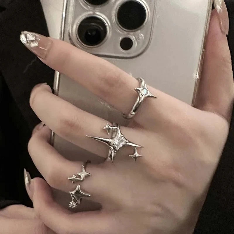 Vintage Irregular Cross Star Ring | Perfect Gift for Couples