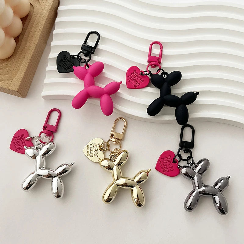 Cute Balloon Dog Keychain – Y2K Style Bag Accessory & Key Buckle