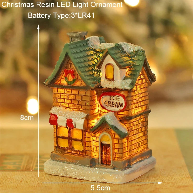 Festive Snowman & Santa LED Light - Unique Holiday Cabin Decor