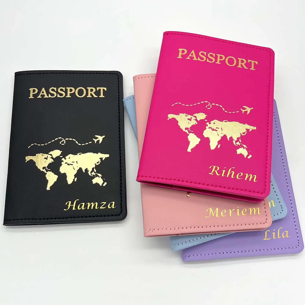 Personalized Couple Passport Covers - His & Hers Travel Essentials