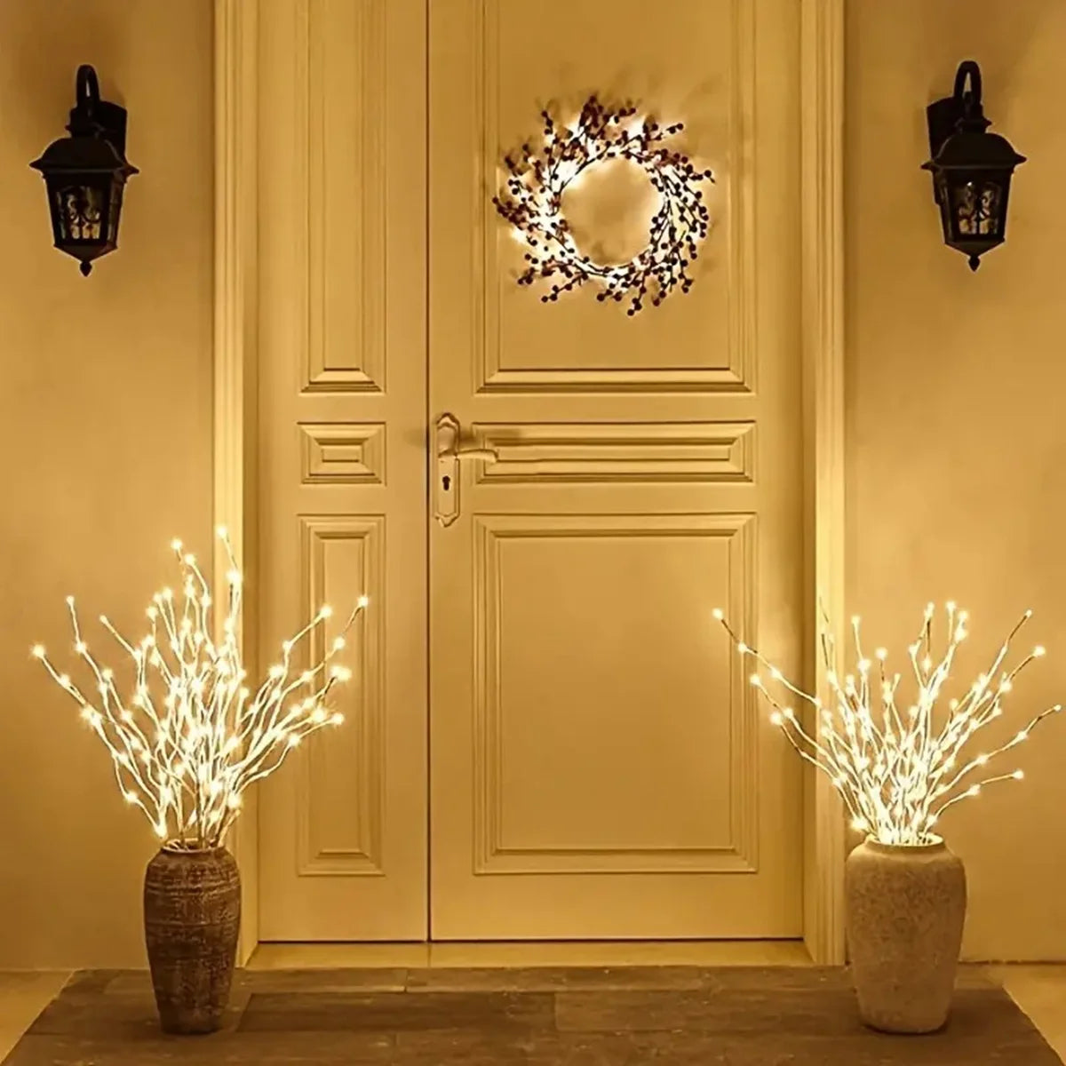 White Birch Branch Light String - Versatile LED Lights for Festive Ambiance