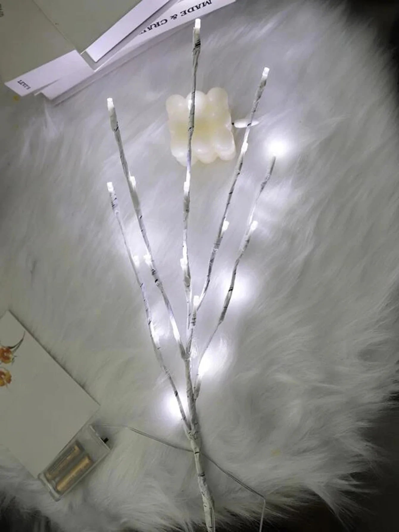 White Birch Branch Light String - Versatile LED Lights for Festive Ambiance