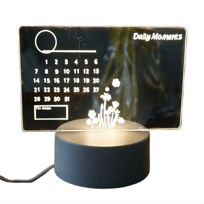 Creative LED Note Board Night Light | Rewritable Message Board