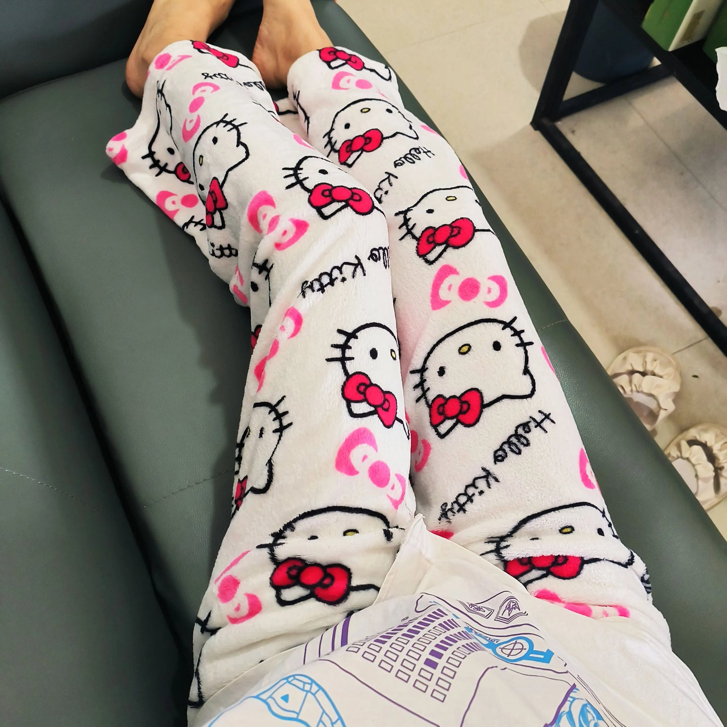 Hello Kitty Pajama Pants - Cozy Sanrio Fleece Trousers for Women