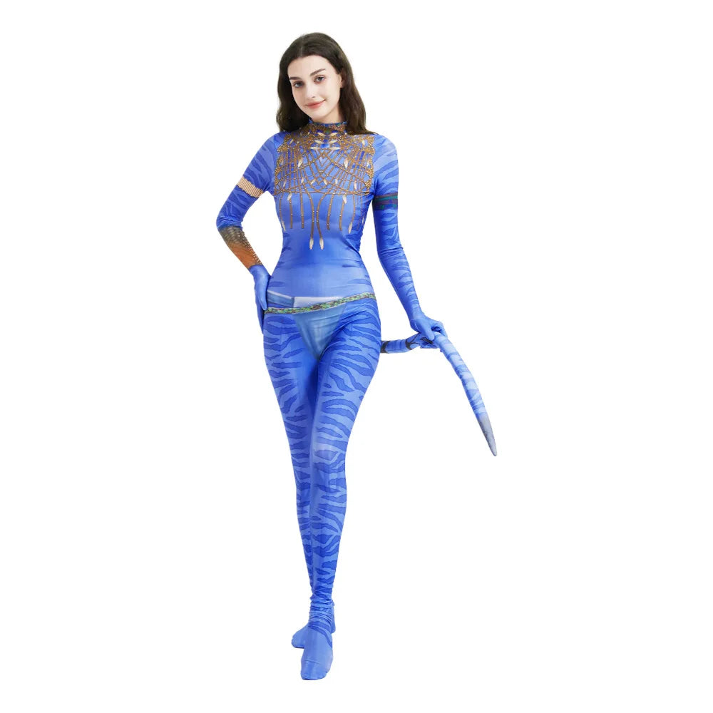 Avatar Costume Cosplay for Couples, Kids, and Families - The Way of Water Jumpsuits for Halloween and Christmas