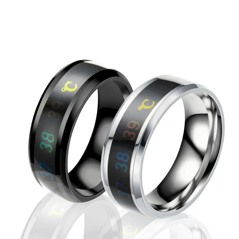 Stainless Steel Temperature Measuring Ring | Ideal Gift for Him and Her