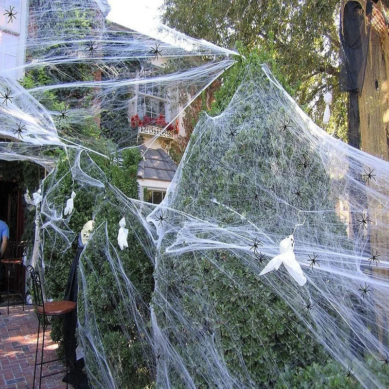 Haunted House Decorations - Spider Webs for Halloween Parties