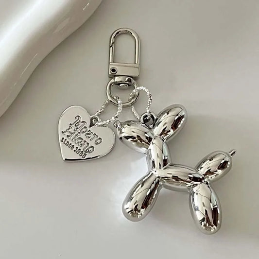 Cute Balloon Dog Keychains | Bling Pet Bag and Car Holder Gift