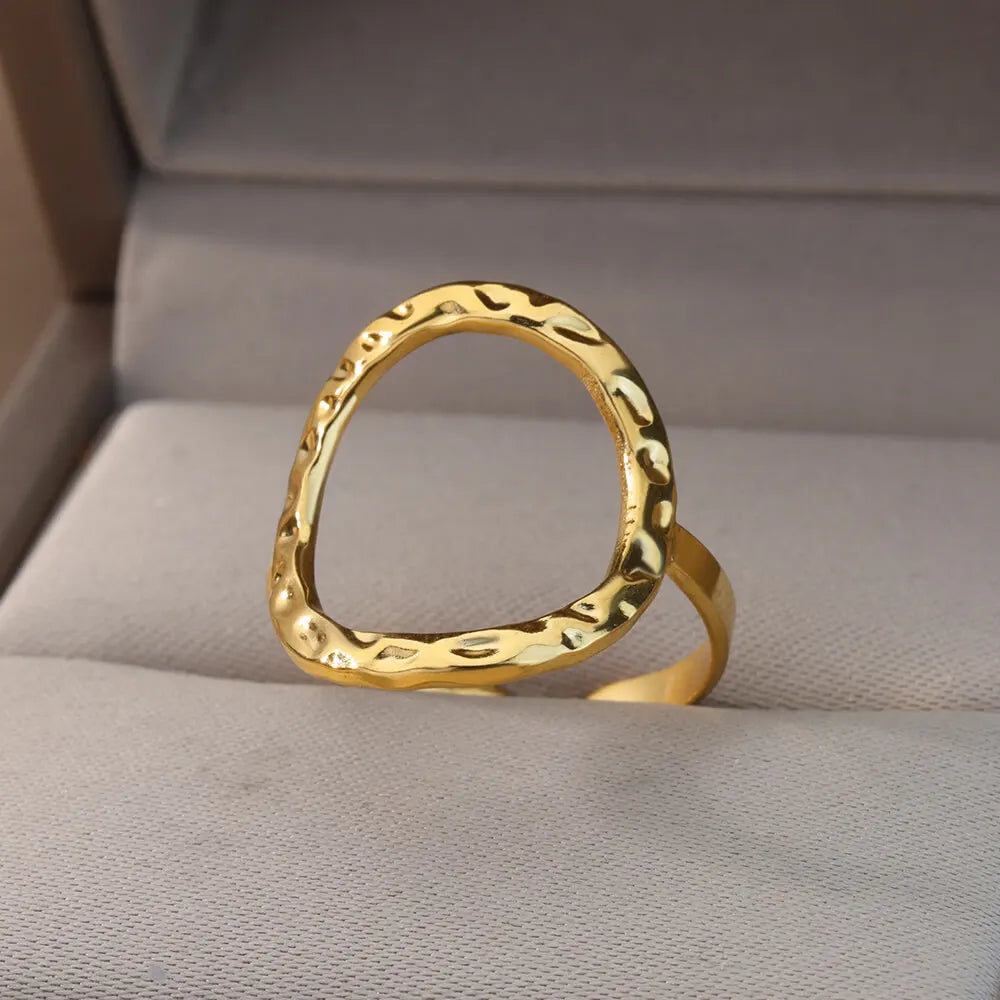 Simple and Elegant Geometric Rings for Women – Perfect Christmas Gift