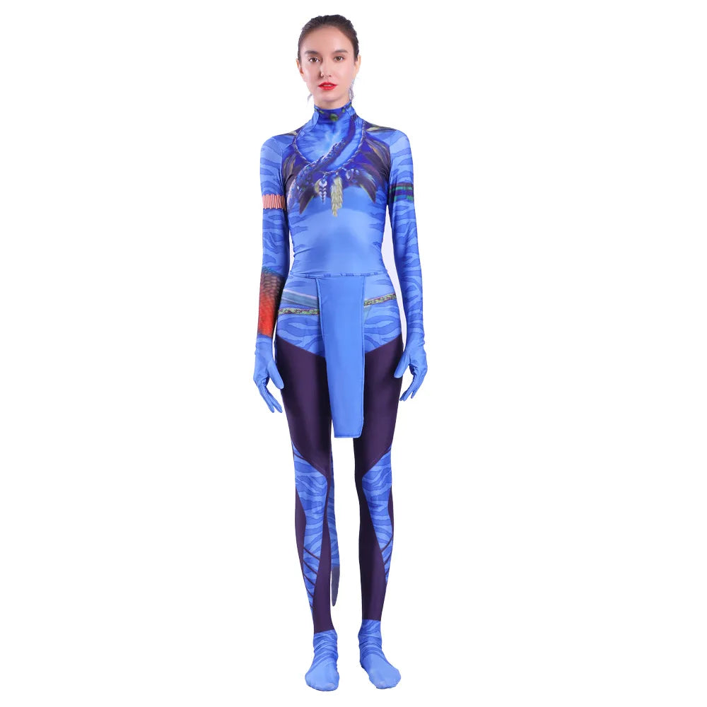 Avatar Costume Cosplay for Couples, Kids, and Families - The Way of Water Jumpsuits for Halloween and Christmas