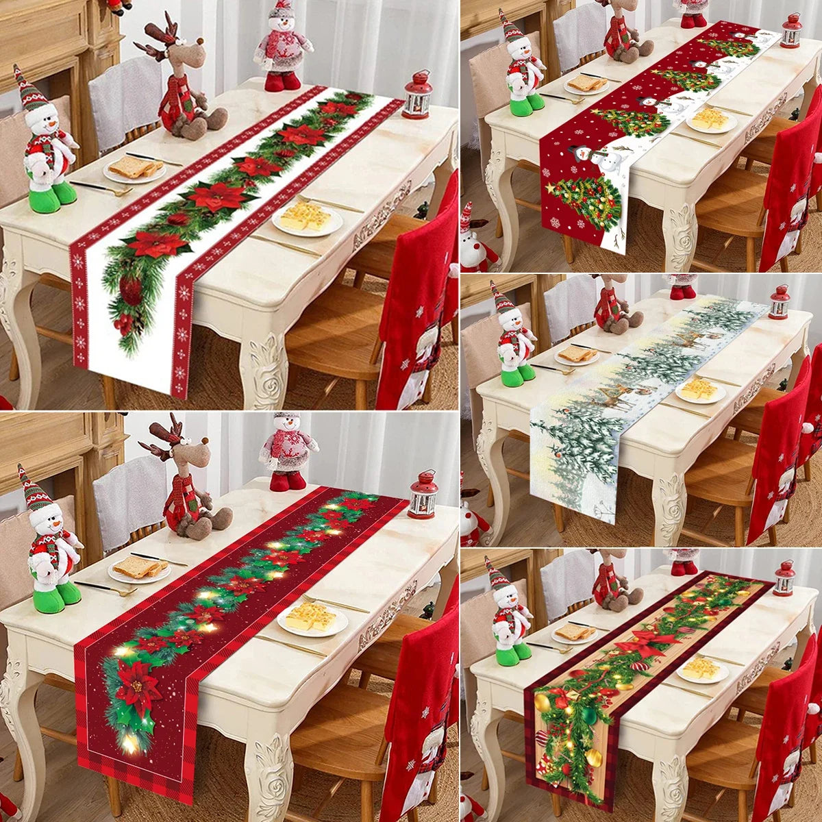 Decorative Xmas Table Runner - Perfect for Christmas Celebrations