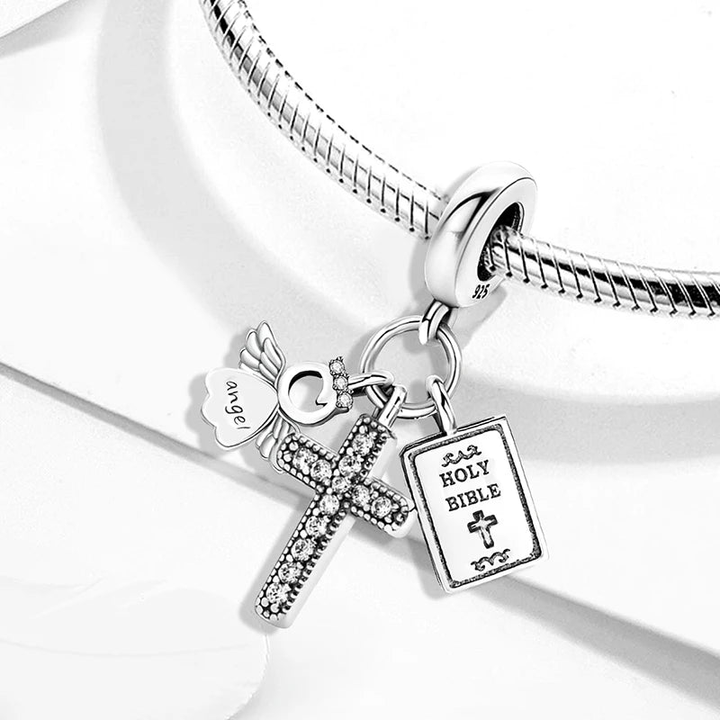 terling Silver Bible Beads - Create Personalized Jewelry for Gifts