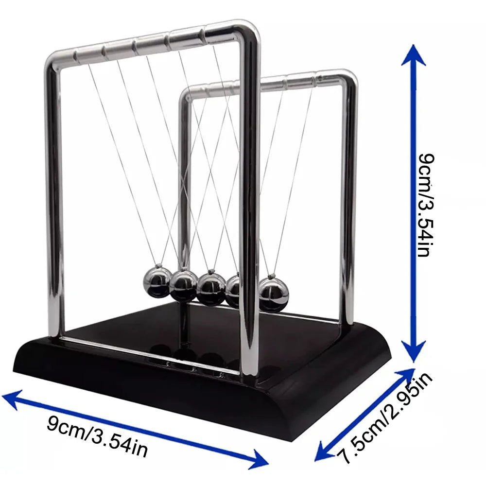 Stress Relief Newton’s Cradle - Steel Ball Pendulum Desktop Toy Gift