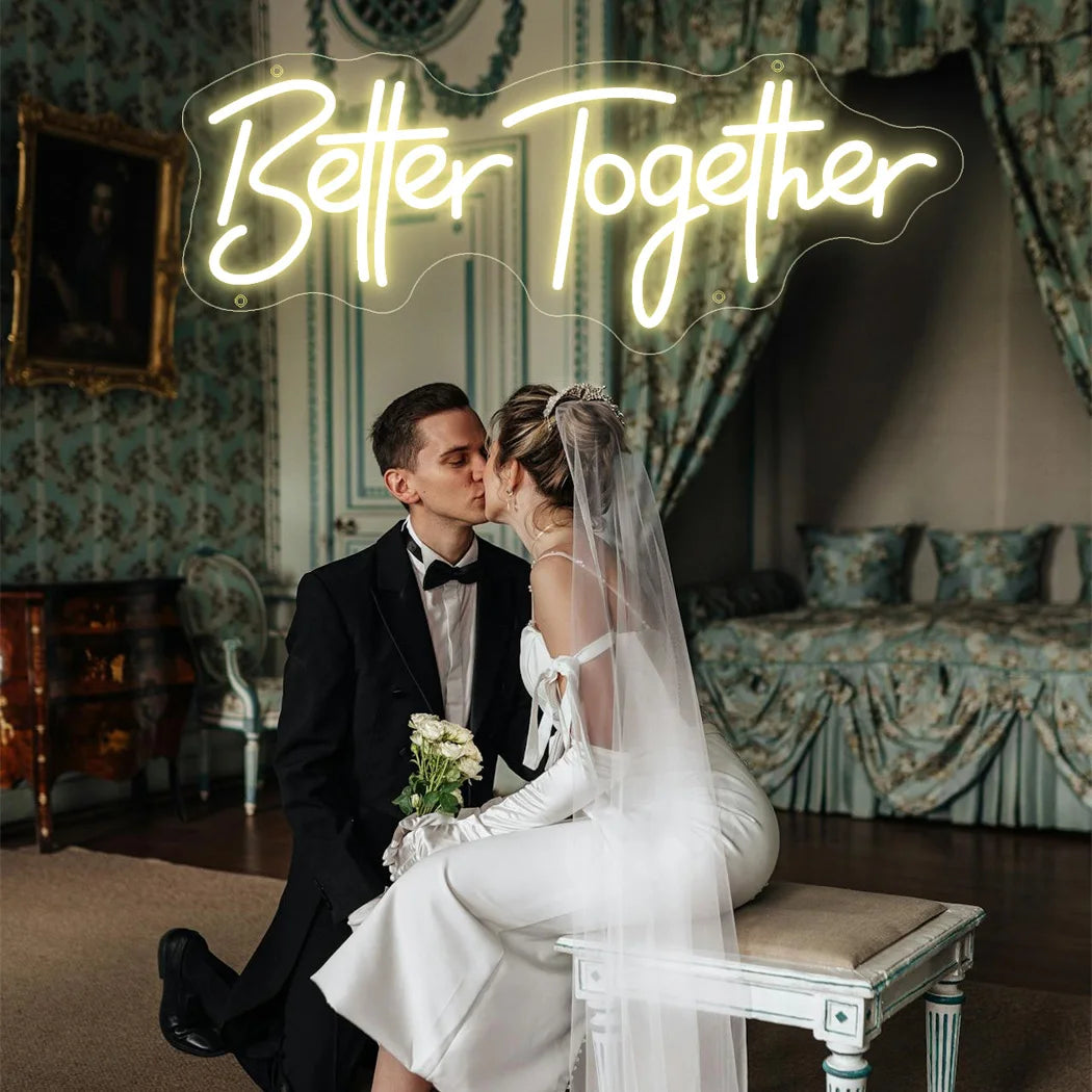 Personalised Mr & Mrs Neon LED Sign - Perfect for Weddings & Home