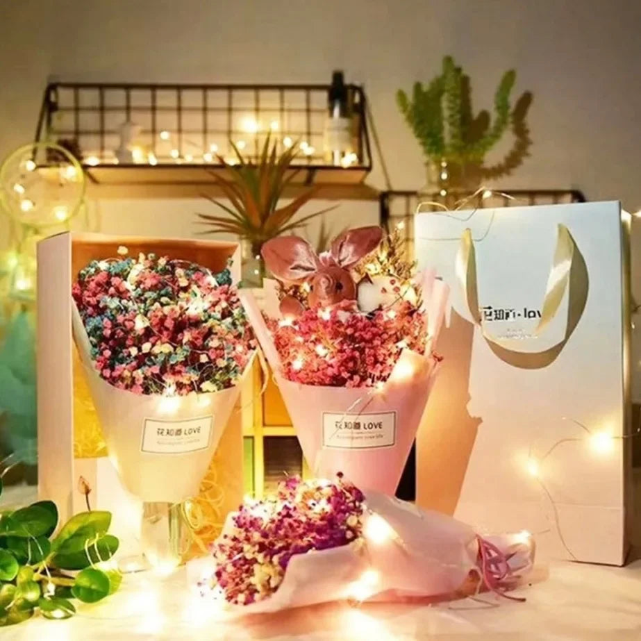 DIY Christmas Decoration LED Lights – Waterproof Copper Wire String Lights