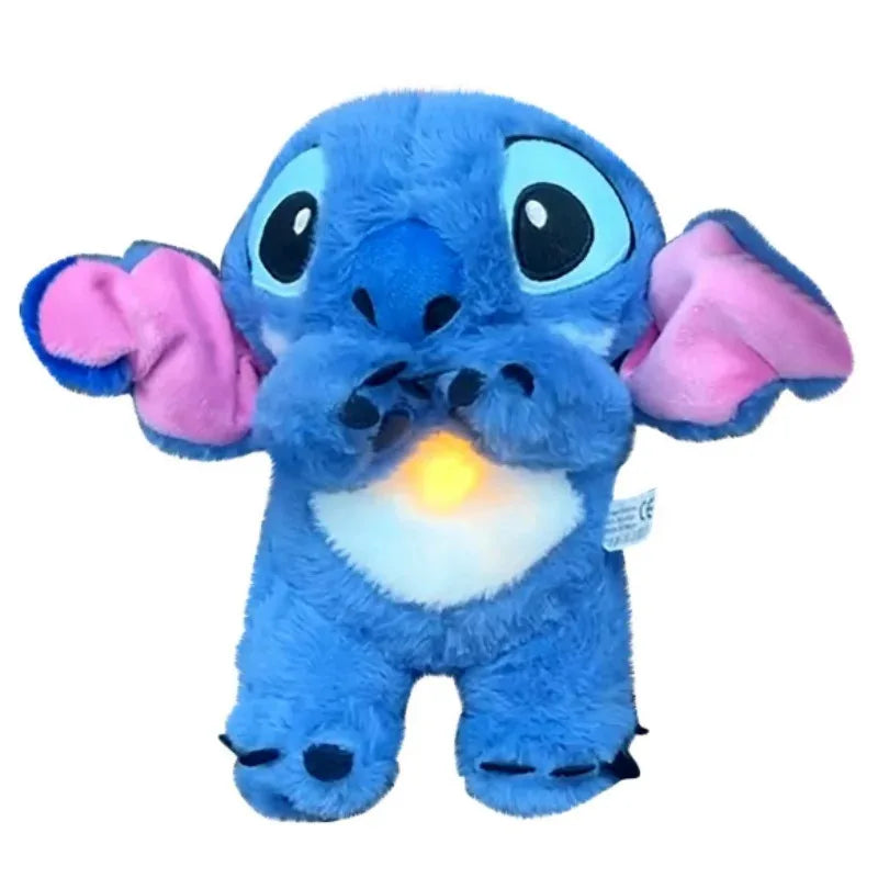 Stitch Doll Toys | Baby Breathing Bear Plush with Soothing Music and Light