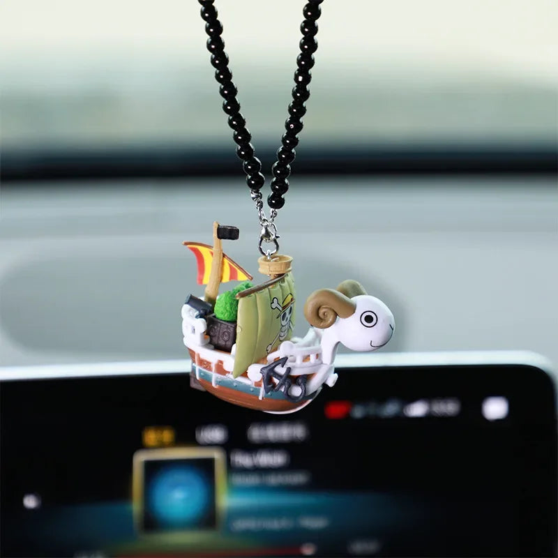 One Piece Car Pendant: Going Merry & Thousand Sunny Pirate Ship Model