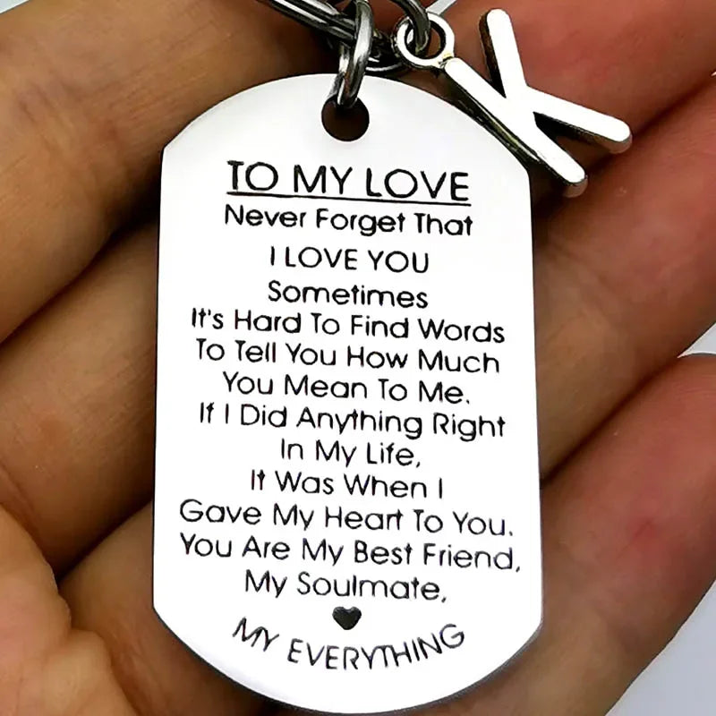 Romantic Keychain Gift for Him and Her | Perfect for Birthdays and Anniversaries