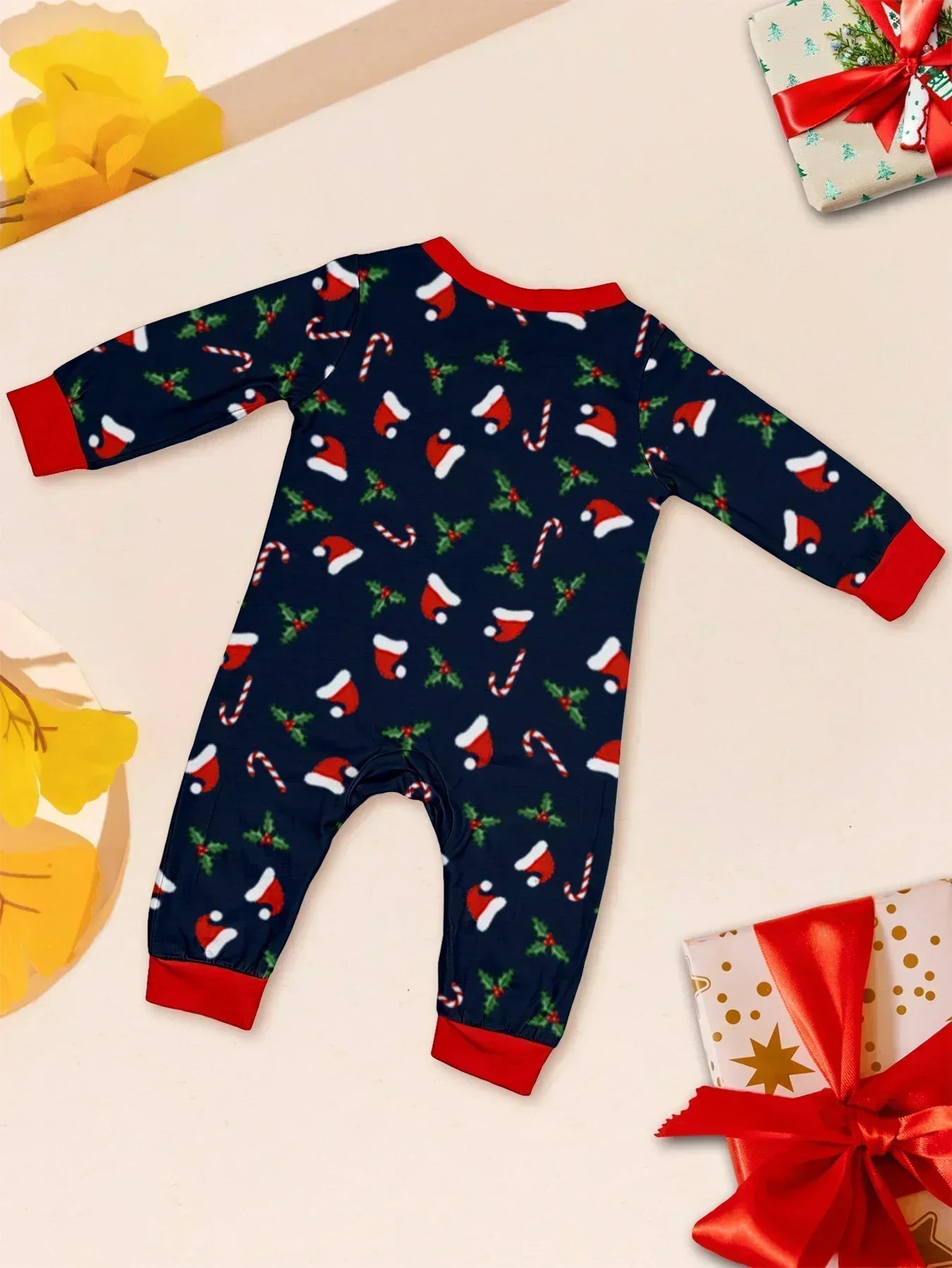 Merry Christmas Print Family Pajama Set - Matching Outfits for the Whole Family